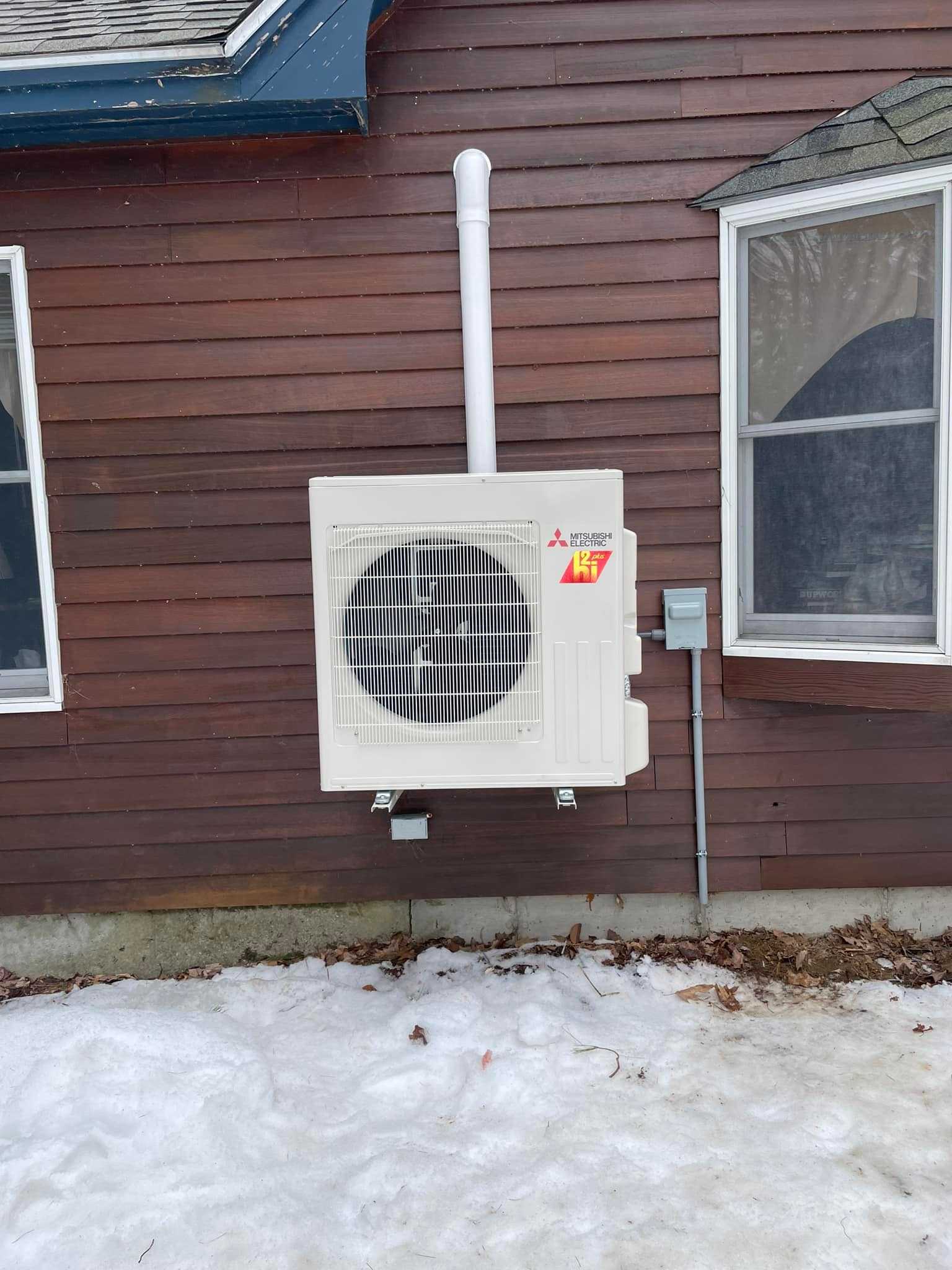 Installing heat pumps!